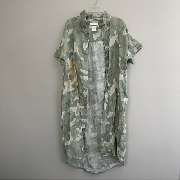 C&C California Camo Kimono Button Down Dress - Picture 5 of 9